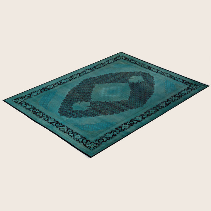 Green Traditional Samsara Wool Rug - 9' x 12'2"