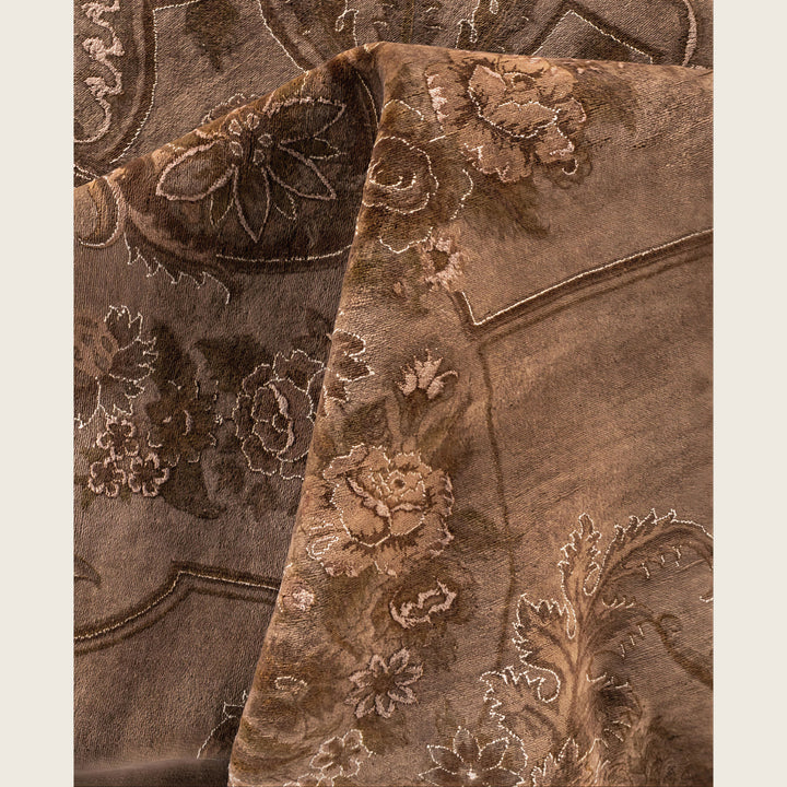 Beige Traditional Samsara Wool Rug - 8'2" x 11'4"