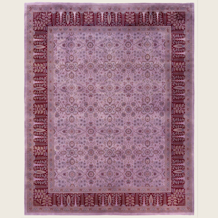 Purple Traditional Samsara Wool Rug - 8'3" x 10'4"