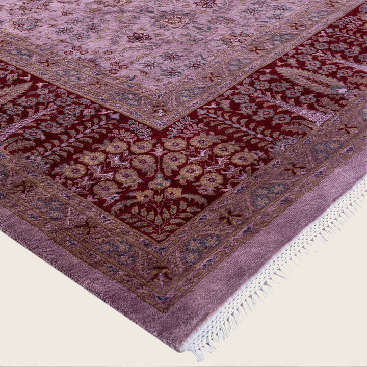 Purple Traditional Samsara Wool Rug - 8'3" x 10'4"
