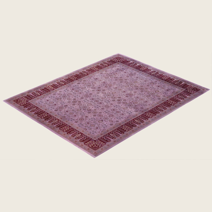 Purple Traditional Samsara Wool Rug - 8'3" x 10'4"