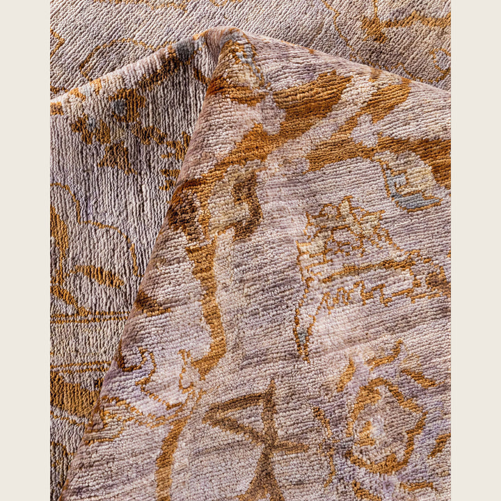 Grey Traditional Samsara Wool Rug - 6'1" x 9'2"