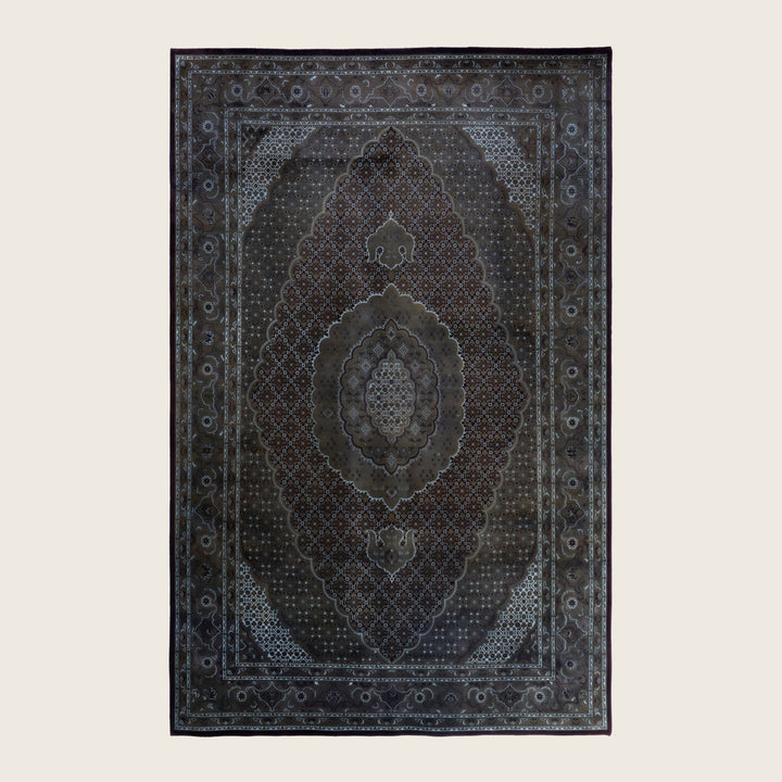 Brown Traditional Samsara Wool Rug - 6'5" x 10'