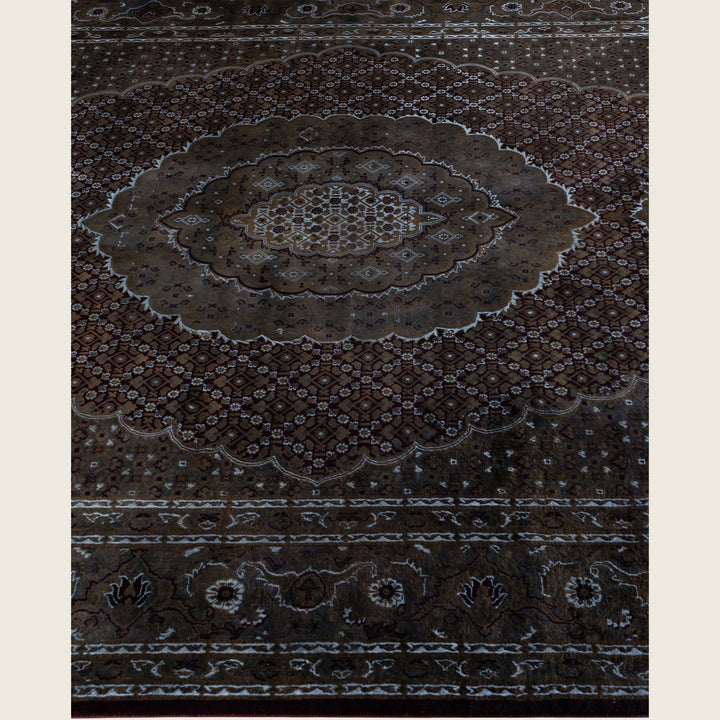 Brown Traditional Samsara Wool Rug - 6'5" x 10'