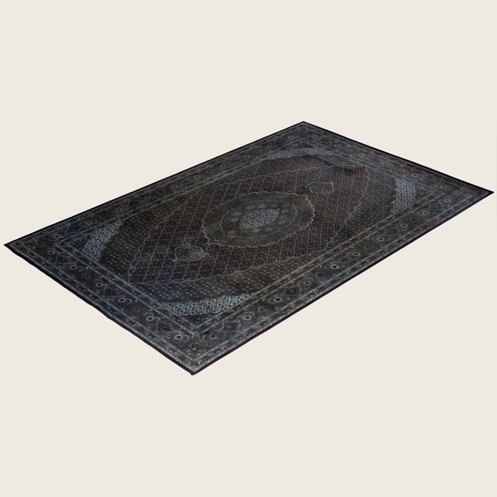 Brown Traditional Samsara Wool Rug - 6'5" x 10'