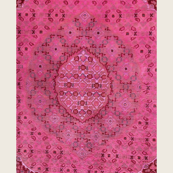 Pink Traditional Samsara Wool Rug - 8'1" x 10'5"