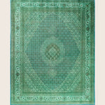 Green Traditional Samsara Wool Rug - 8'2" x 10'6"