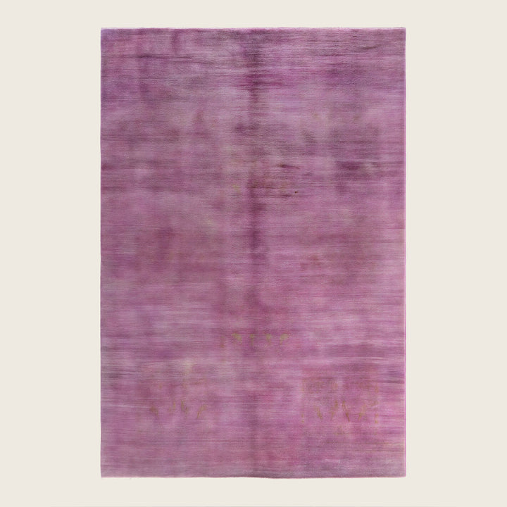 Pink Traditional Samsara Wool Rug - 6' x 8'10"