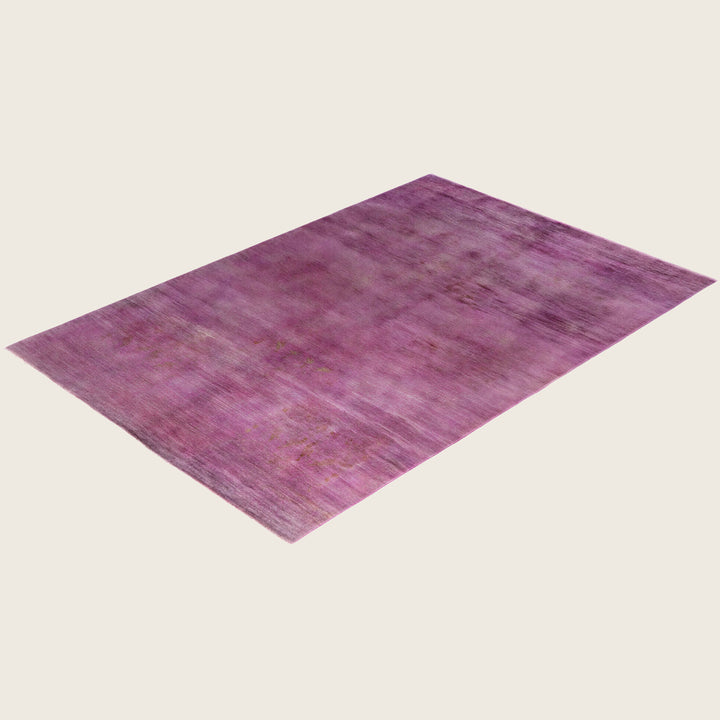 Pink Traditional Samsara Wool Rug - 6' x 8'10"