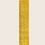Yellow Traditional Samsara Wool Runner - 3' x 17'7"