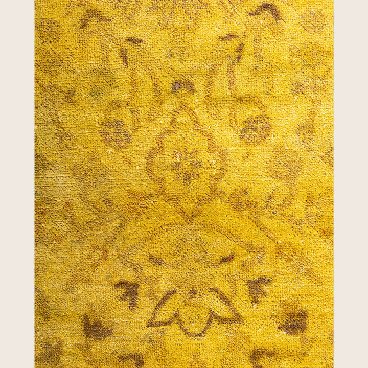 Yellow Traditional Samsara Wool Runner - 3' x 17'7"