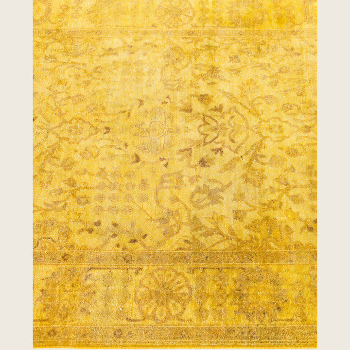 Yellow Traditional Samsara Wool Runner - 3' x 17'7"