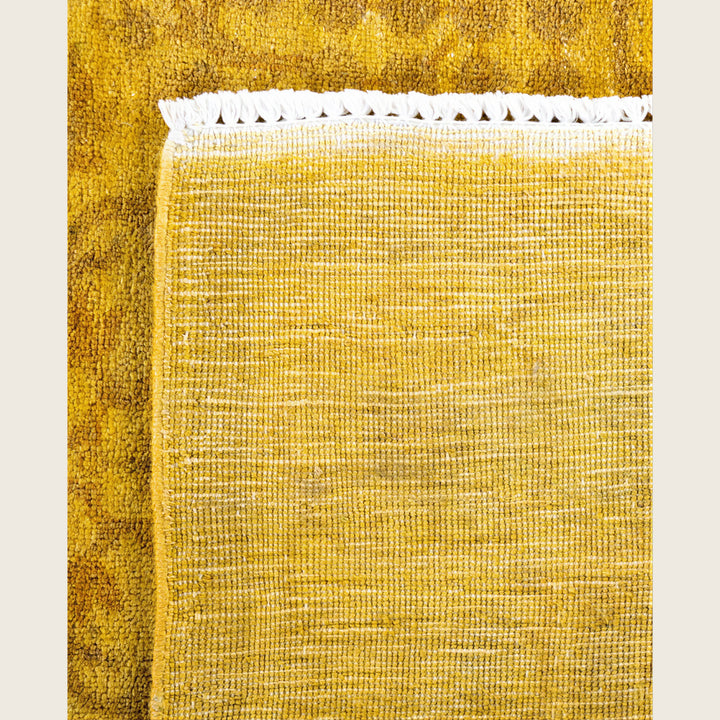 Yellow Traditional Samsara Wool Runner - 3' x 17'7"