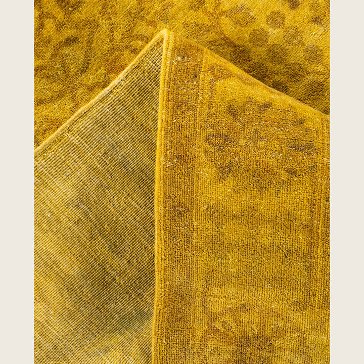 Yellow Traditional Samsara Wool Runner - 3' x 17'7"