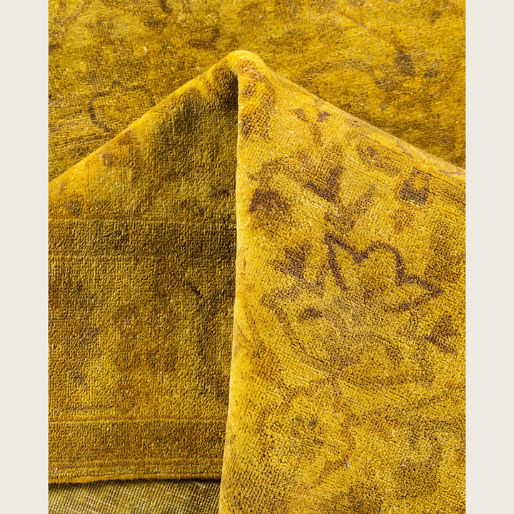 Yellow Traditional Samsara Wool Runner - 3' x 17'7"