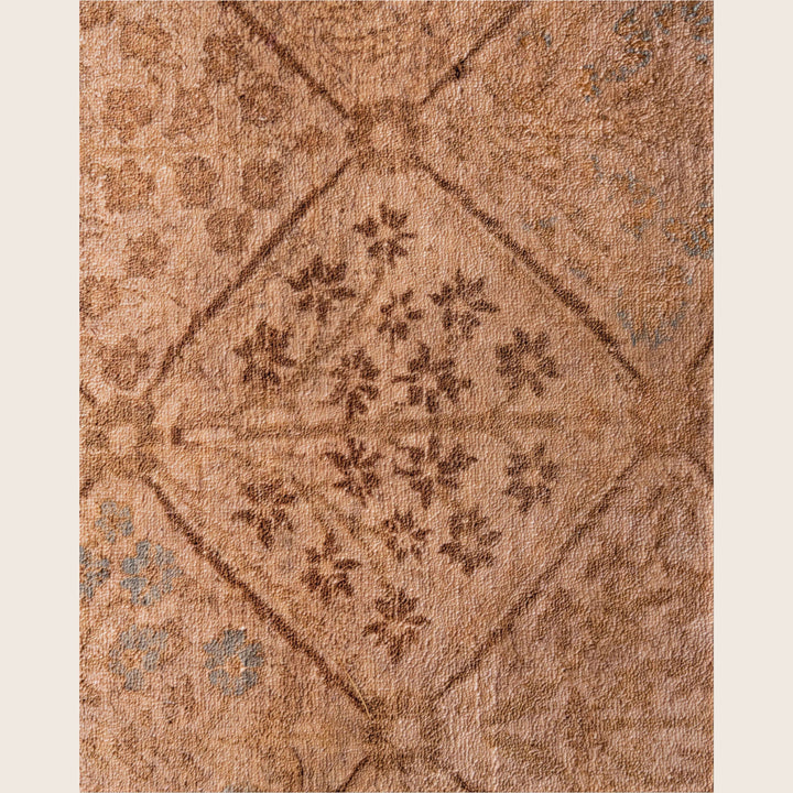 Beige Traditional Samsara Wool Rug - 5'3" x 7'8"