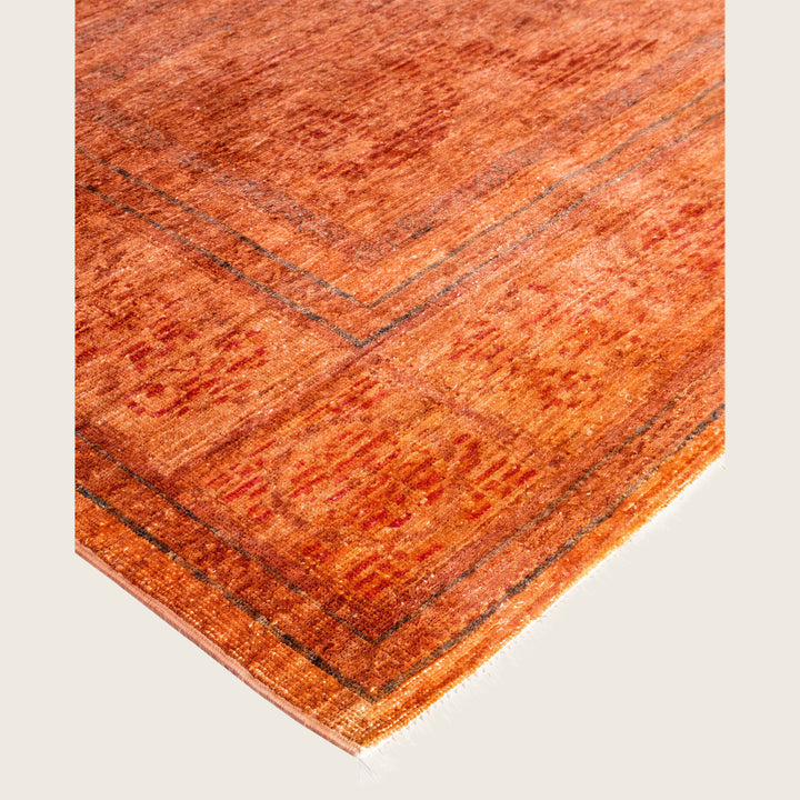 Pink Traditional Samsara Wool Rug - 6'2" x 8'4"