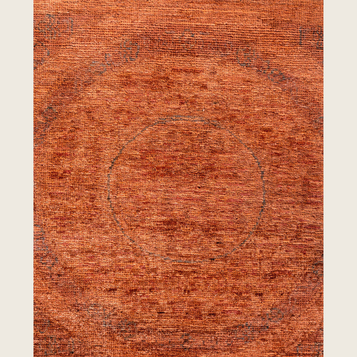 Pink Traditional Samsara Wool Rug - 6'2" x 8'4"