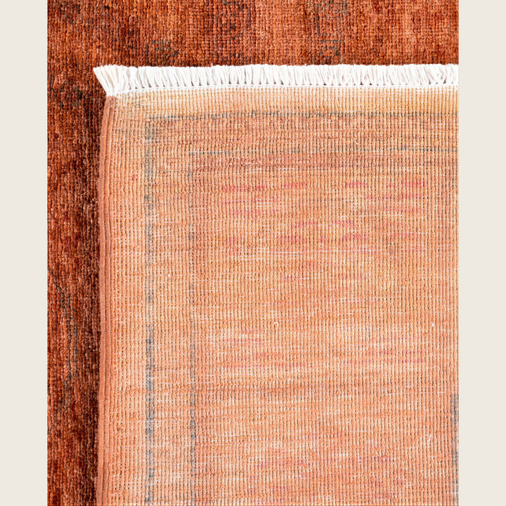 Pink Traditional Samsara Wool Rug - 6'2" x 8'4"