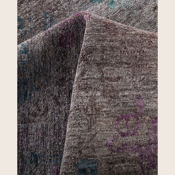 Grey Traditional Samsara Wool Rug - 9'1" x 11'9"