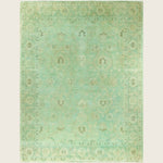 Green Traditional Samsara Wool Rug - 8'10" x 11'5"