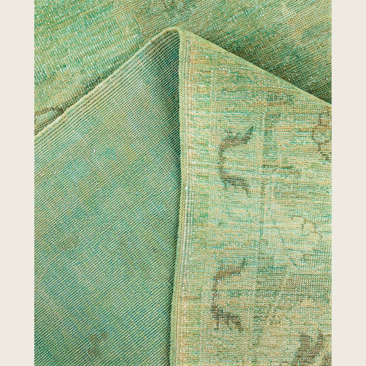 Green Traditional Samsara Wool Rug - 8'10" x 11'5"