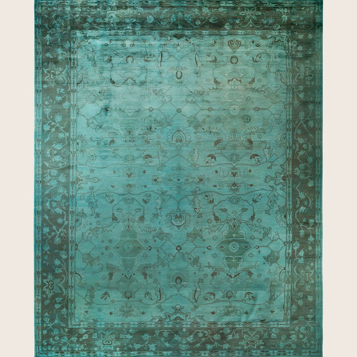 Blue Traditional Samsara Wool Rug - 12'1" x 14'9"