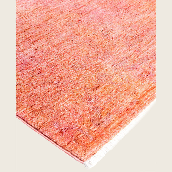 Pink Traditional Samsara Wool Runner - 4' x 10'4"