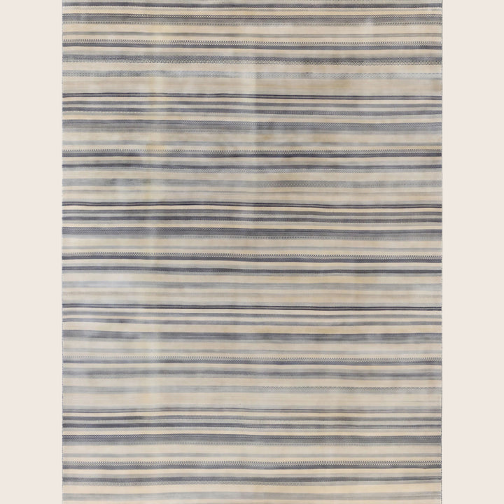 Beige Traditional Savannah Wool Rug - 9' x 12'4"