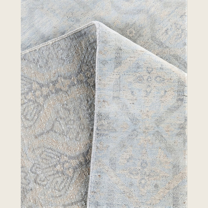 Grey Traditional Ikat Wool Rug - 8'3" x 10'3"
