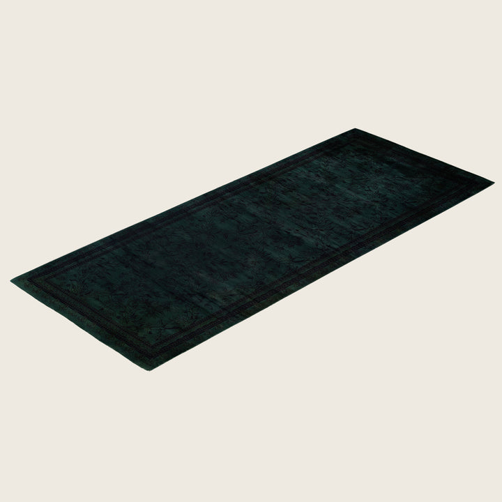 Green Traditional Samsara Wool Runner - 2'6" x 6'