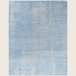 Grey Traditional Ikat Wool Rug - 7'10" x 10'1"