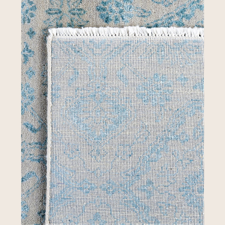 Beige Traditional Ikat Wool Rug - 9' x 10'2"