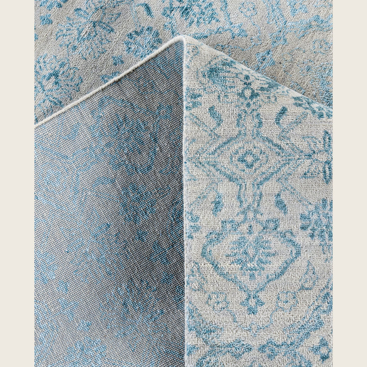 Beige Traditional Ikat Wool Rug - 9' x 10'2"