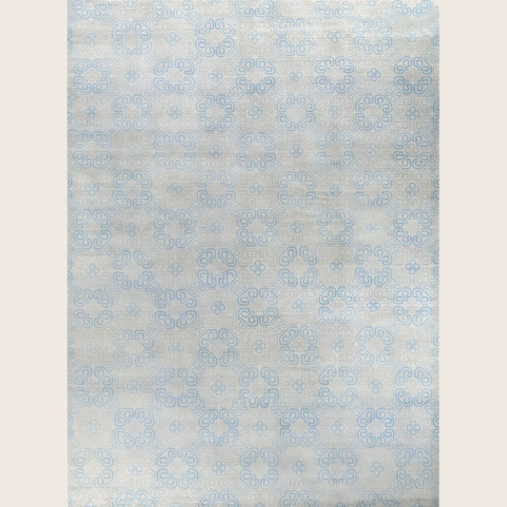Beige Traditional Modern Wool Rug - 9'1" x 12'2"