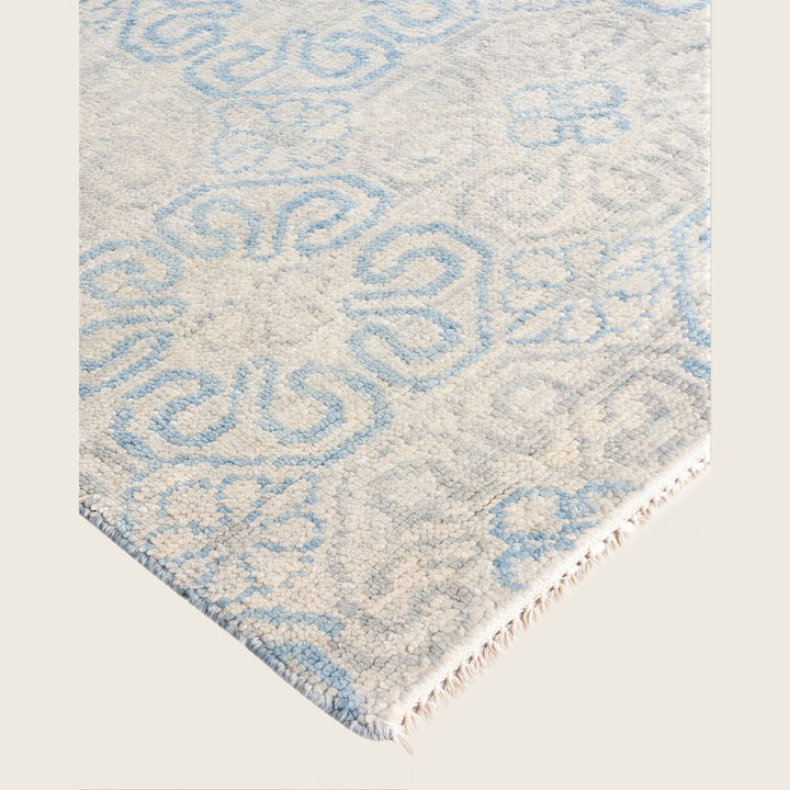 Beige Traditional Modern Wool Rug - 9'1" x 12'2"