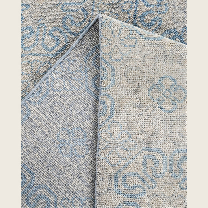 Beige Traditional Modern Wool Rug - 9'1" x 12'2"
