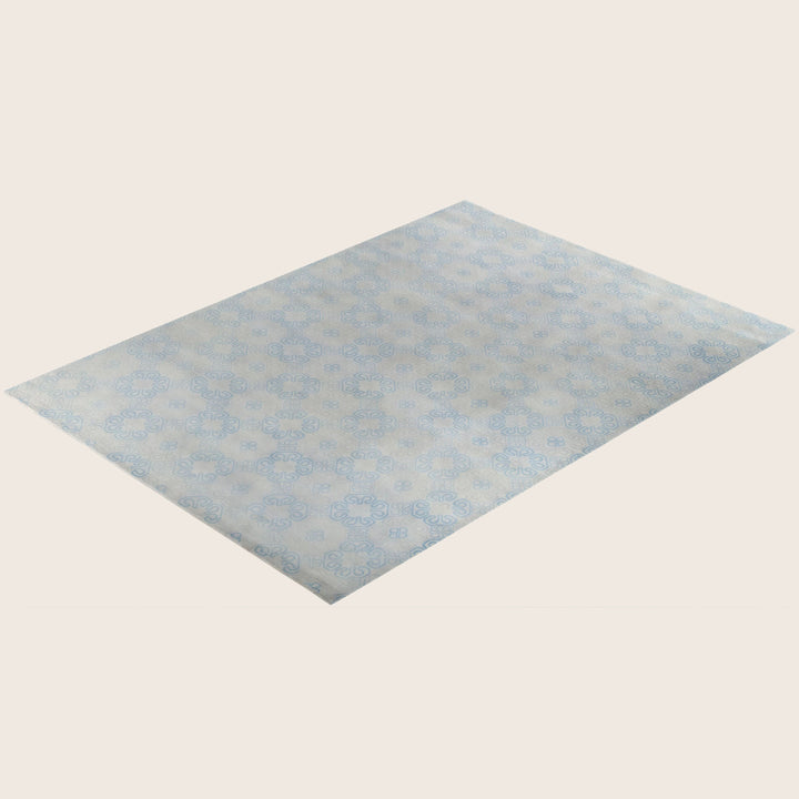 Beige Traditional Modern Wool Rug - 9'1" x 12'2"