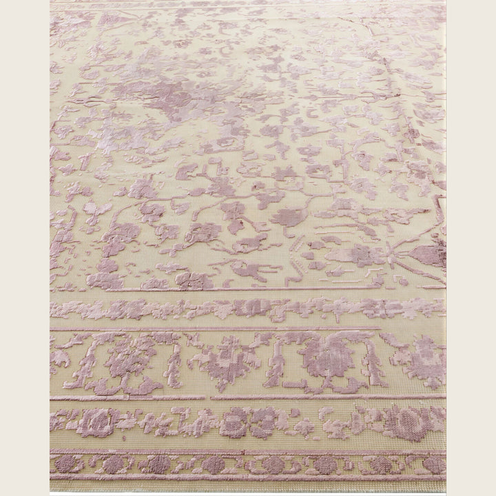 Brown Traditional Ikat Wool Rug - 8'10" x 12'2"