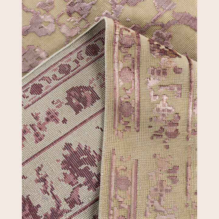 Brown Traditional Ikat Wool Rug - 8'10" x 12'2"