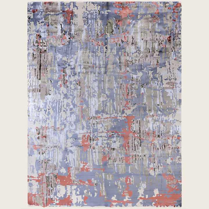 Beige Traditional Ikat Wool Rug - 9'2" x 12'2"