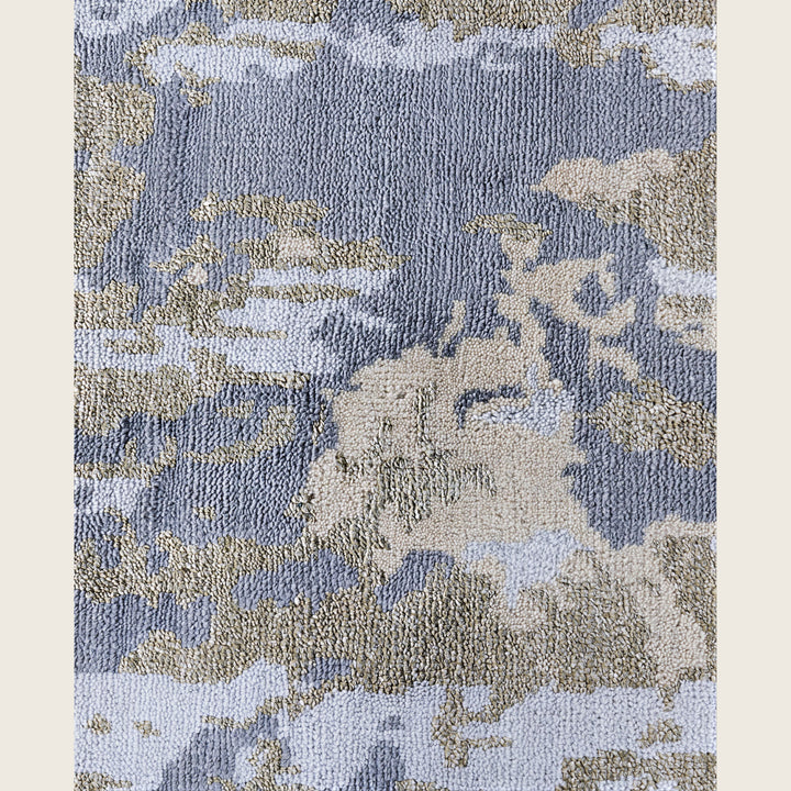 Beige Traditional Ikat Wool Rug - 9'2" x 12'2"