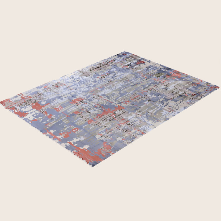 Beige Traditional Ikat Wool Rug - 9'2" x 12'2"