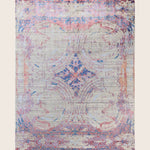 Beige Traditional Ikat Wool Rug - 8'1" x 10'3"