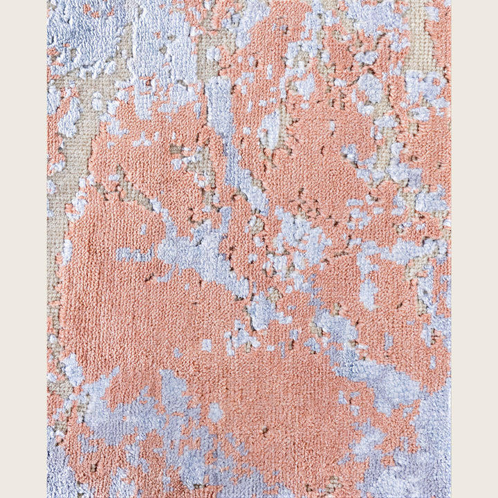 Beige Traditional Ikat Wool Rug - 8'2" x 10'1"