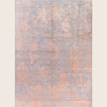 Grey Traditional Ikat Wool Rug - 9'1" x 12'4"