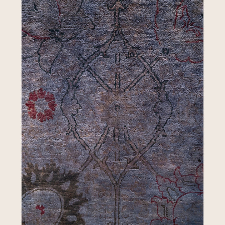Grey Traditional Samsara Wool Rug - 8'1" x 10'1"