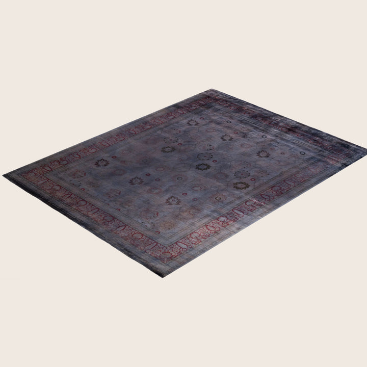 Grey Traditional Samsara Wool Rug - 8'1" x 10'1"