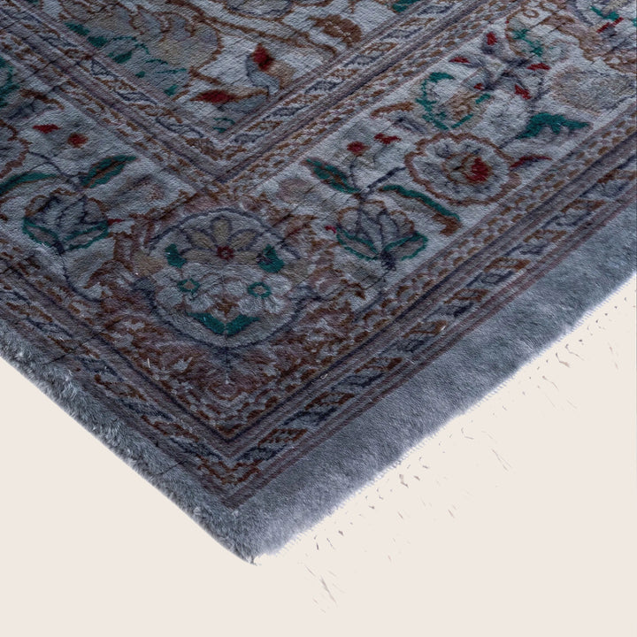Grey Traditional Samsara Wool Runner - 2'7" x 12'8"