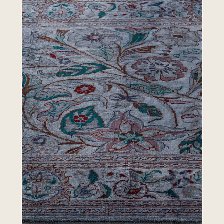 Grey Traditional Samsara Wool Runner - 2'7" x 12'8"